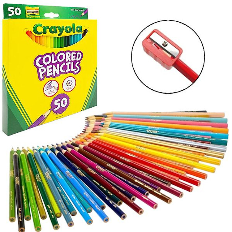 Bộ Bút Chì Màu Crayola (50 chiếc) - Ảnh 2