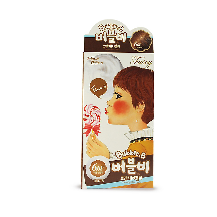 Thuốc nhuộm tóc Fascy PRILE Tina Bubble - Nâu sáng (6.0F)