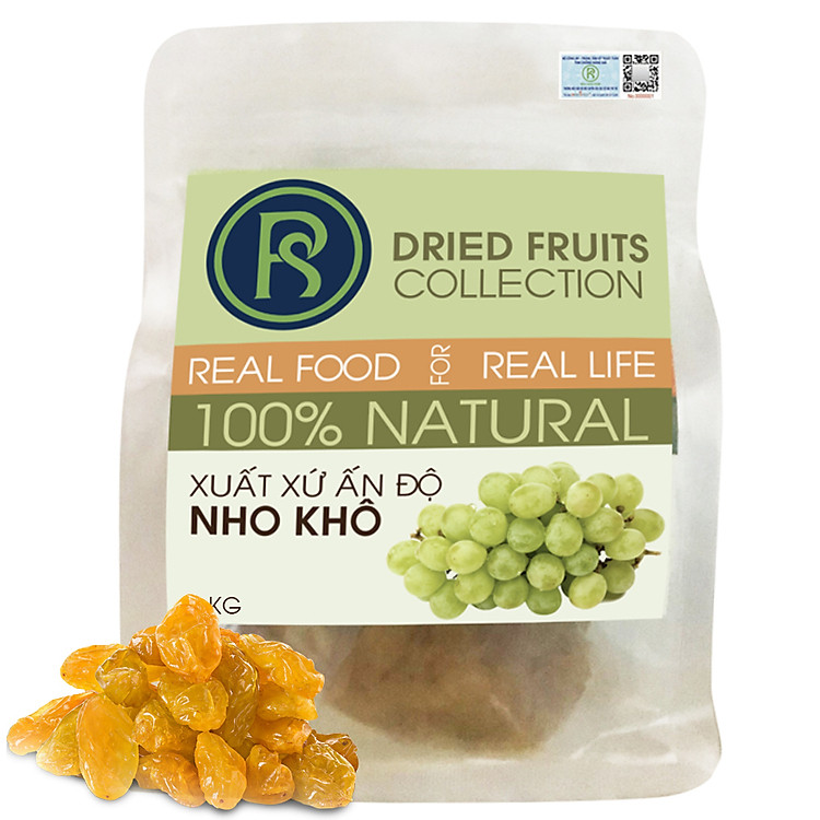 Túi Nho Khô Vàng REAL FOOD STORE (Nhiều lựa chọn)