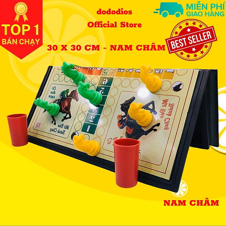 Cờ cá ngựa nam châm gập đôi 28x28cm Chính hãng Giá tốt - Hình ảnh 3