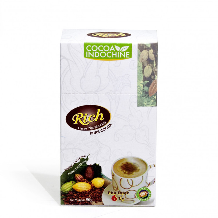 Bột cacao hoà tan nguyên chất Rich (50g) - none caffeine