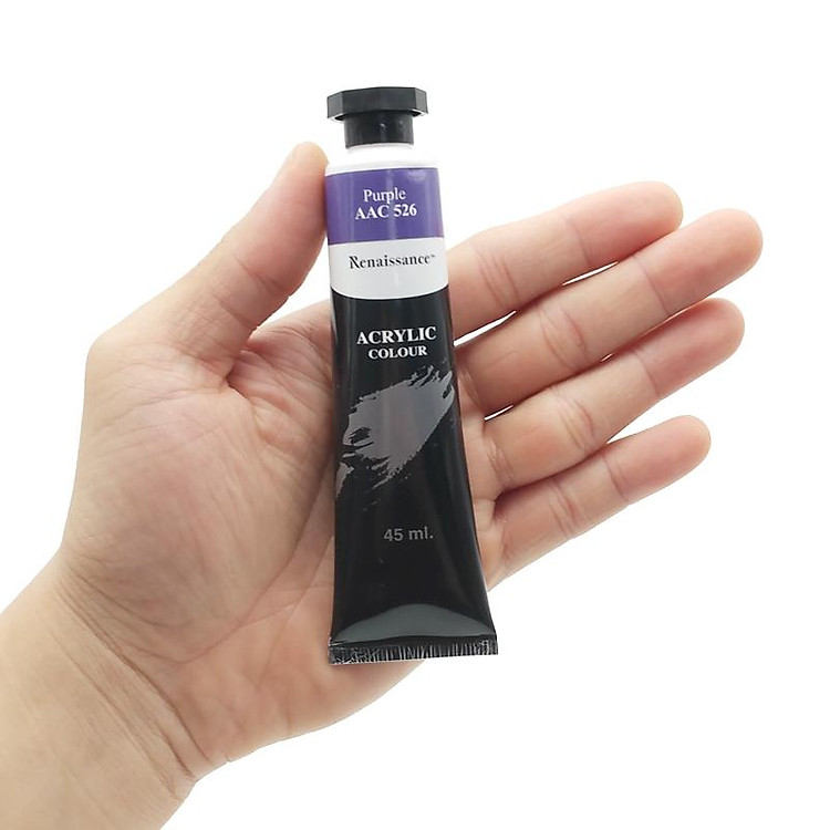 Tuýp Màu Acrylic 45 ml - Renaissance #526 - Màu Tím - Ảnh 6