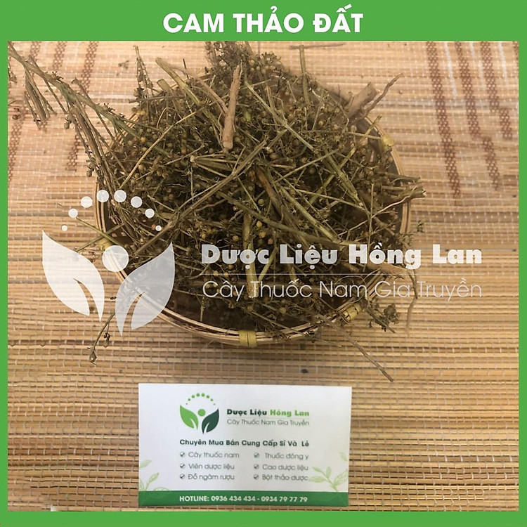 CÂY CAM THẢO ĐẤT (CAM THẢO NAM) khô 1kg - congtyduoclieuhonglan