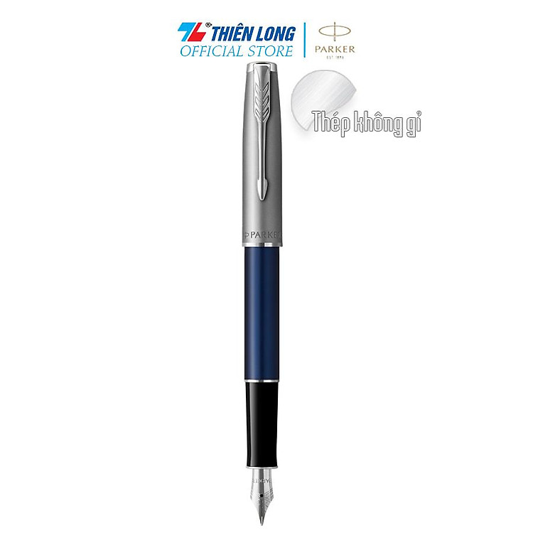 Bút máy cao cấp Parker SON SB Metal Blue CT TB-2146772 - Thép không gỉ