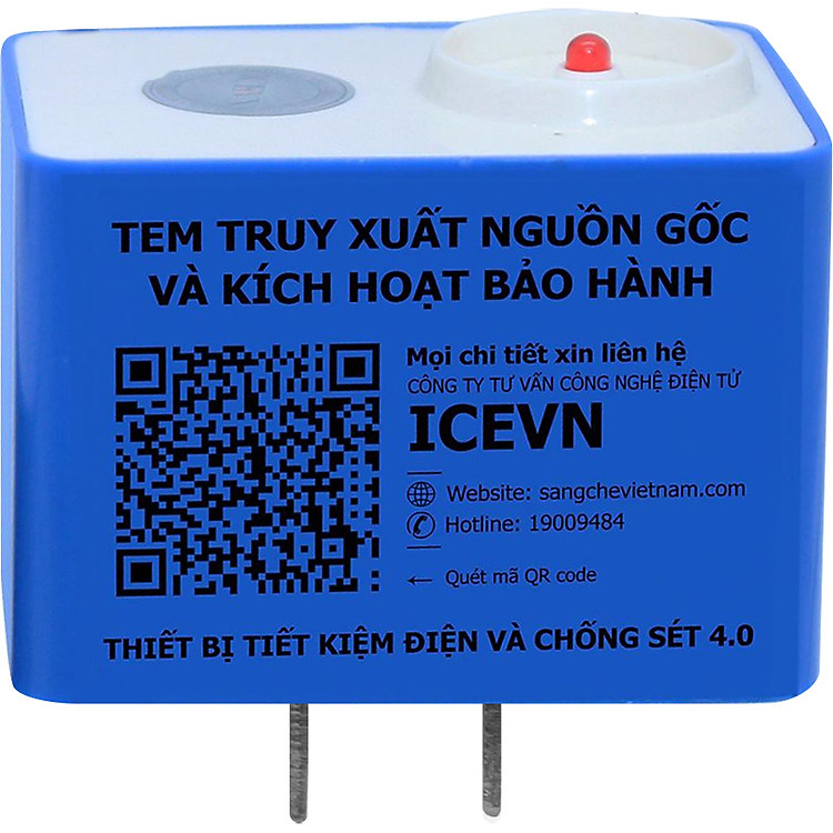 Sản Phẩm Thiết Bị Tiết Kiệm Điện Và Chống Sét Icevn 4.0 - Hàng Chính Hãng
