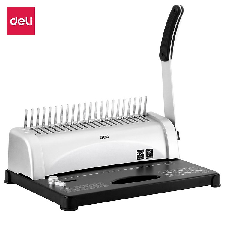 Máy Đóng Gáy Xoắn Lò Xo Deli E3870 - Ảnh 3