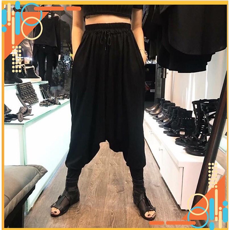 ( HOT TREND) Quần alibaba đũng siêu rộng unisex