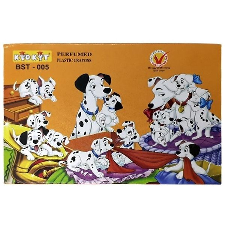 Viết Sáp Màu Chó Đốm BS-005 (12 màu)