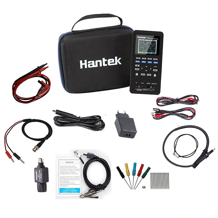 Hantek 2D82AUTO Kit I - Thiết Bị Đo Xung Oscilloscope - Phát Xung - Tạo Sóng - VOM - Đồng Hồ Đo Điện Vạn Năng Cầm Tay - Hàng Chính Hãng