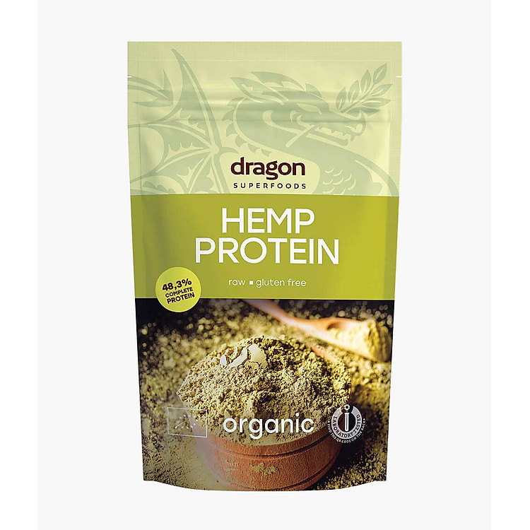 Bột protein hạt gai dầu hữu cơ Dragon superfoods Hemp protein 200gr