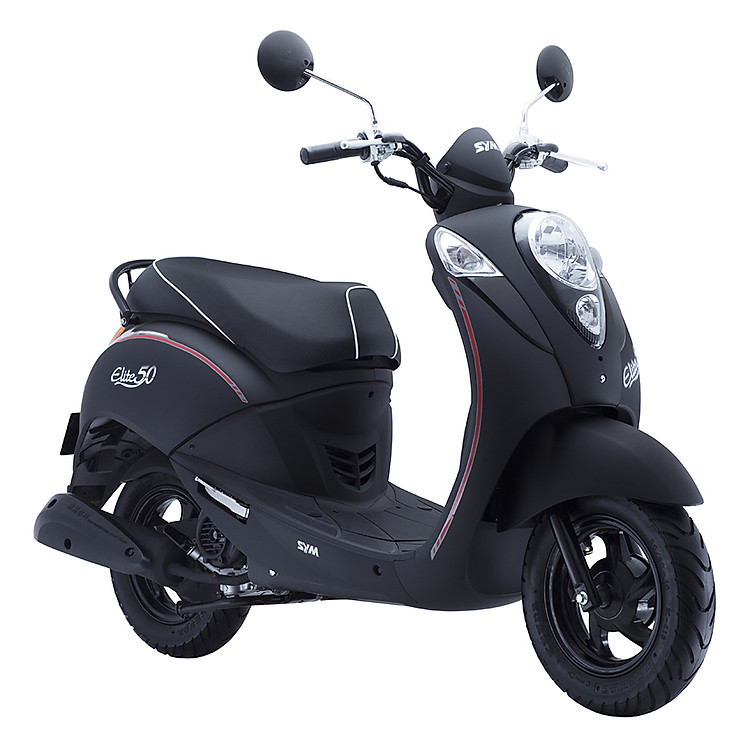 Xe Máy SYM Elitte 50 - Đen Mờ