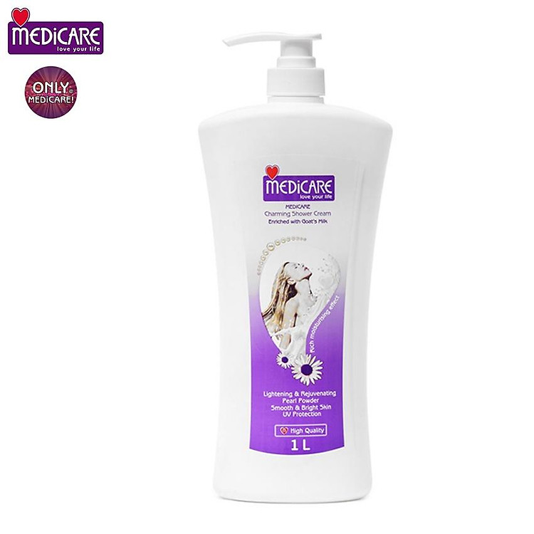 Sữa tắm dê ngọc trai MEDiCARE 1L