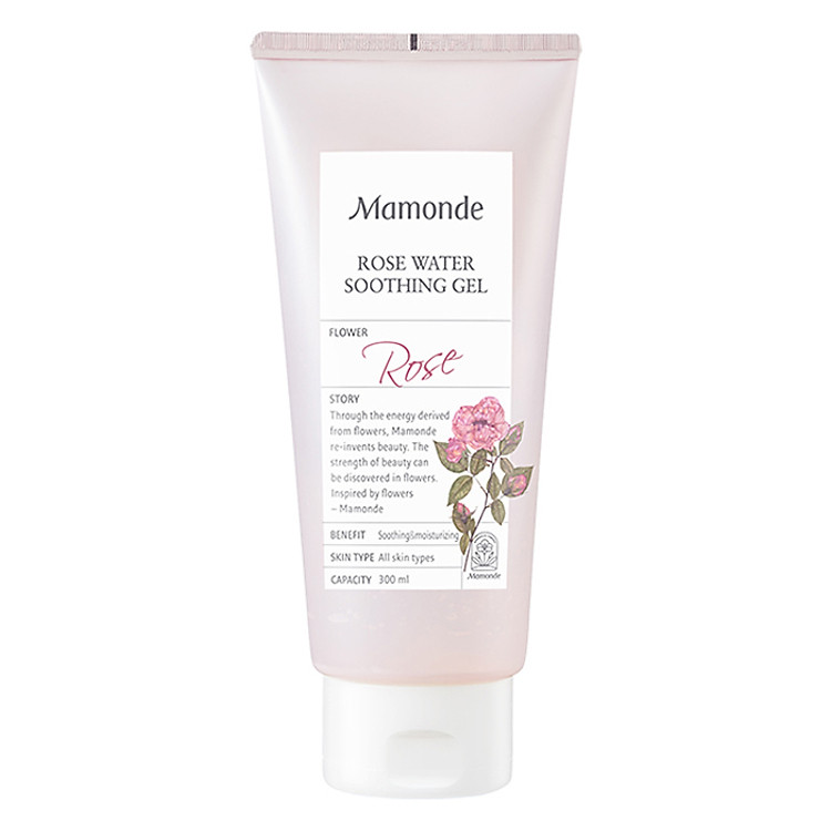Gel Dưỡng Ẩm Đa Năng Cho Da Và Tóc Mamonde Rose Water Soothing Gel (300ml) 110651207