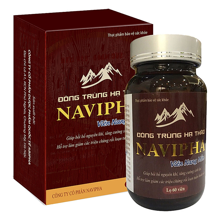 Thực Phẩm Chức Năng Đông trùng hạ thảo Navipha 60 viên nang mềm