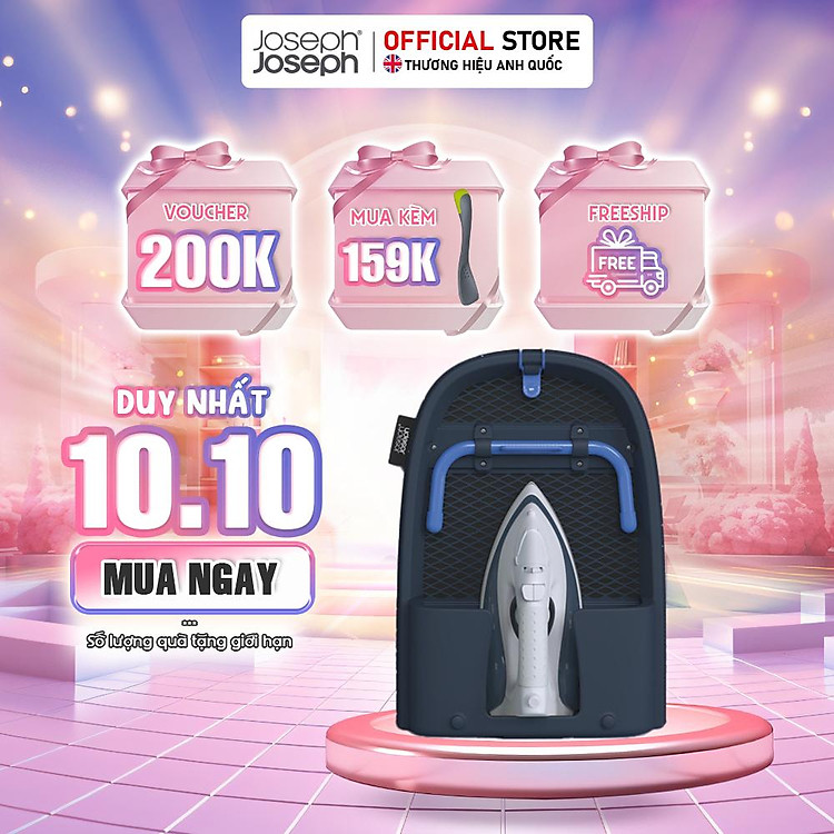 Bàn để ủi đồ gấp gọn chứa bàn ủi Joseph Joseph (xanh)-004007-50010