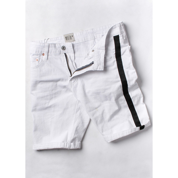 Quần short jean nam, quần đùi, quần ngắn màu trắng NB72