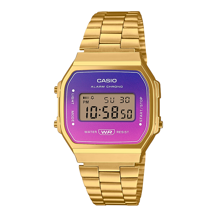 Đồng Hồ Casio Nữ General Dây Kim Loại A168WERG-2ADF