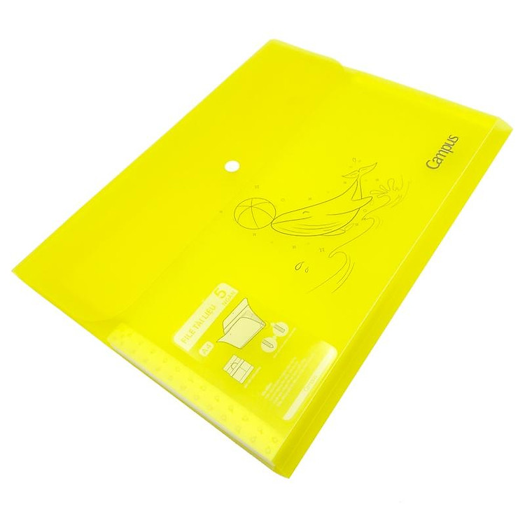 File Tài Liệu Ngang Campus 5 Ngăn DF-5X-U2 (Màu Vàng) - Ảnh 2