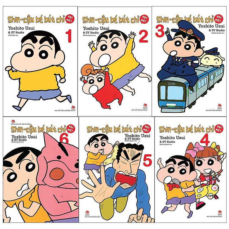 Truyện tranh - Trọn bộ 8 cuốn Shin Cậu Bé Bút Chì Đặc Biêt - Kim Đồng