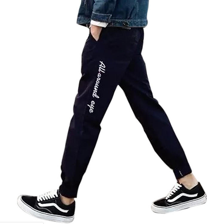 Quần dài thể thao nam thêu chữ