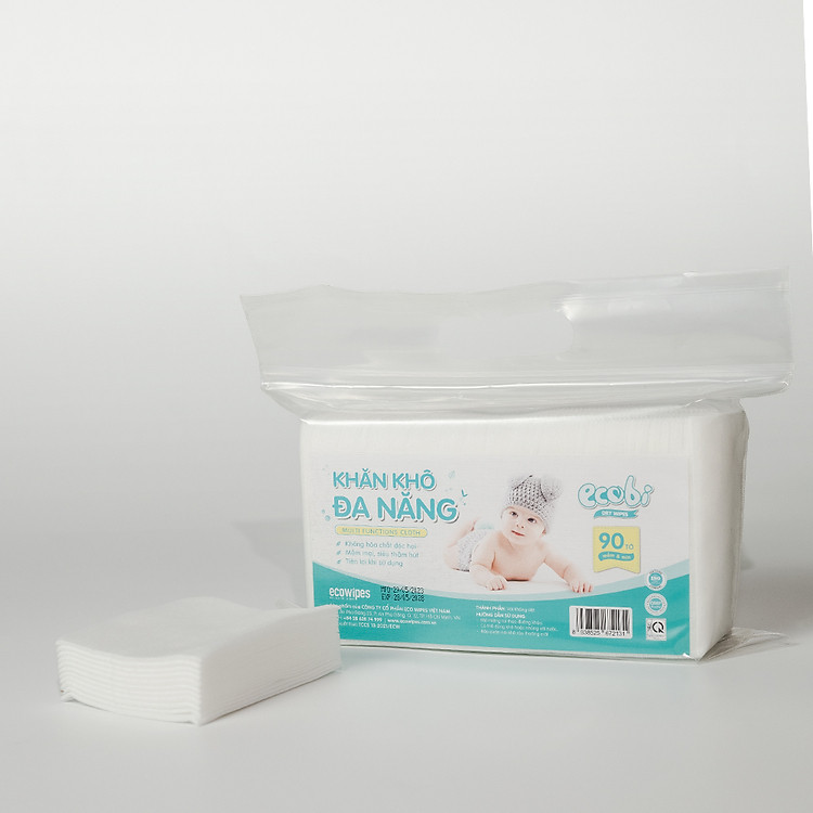 Khăn khô EcoWipes cho bé 90 tờ Chính hãng Giá tốt - Hình ảnh 4