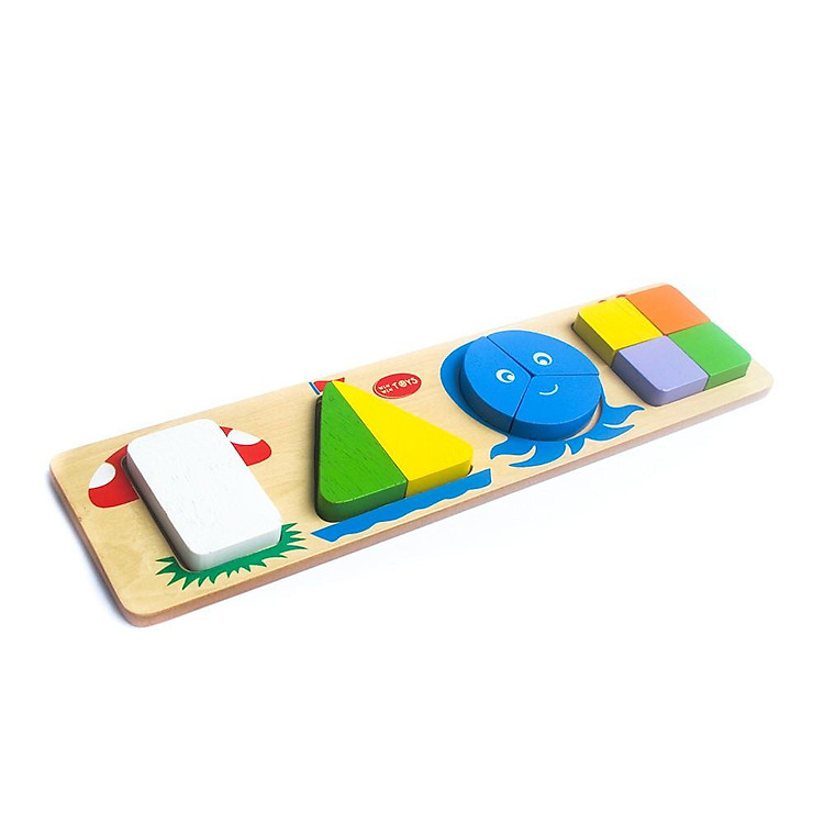 Đồ chơi gỗ Bốn hình cơ bản Winwintoys Chính hãng Giá rẻ - Hình ảnh 2