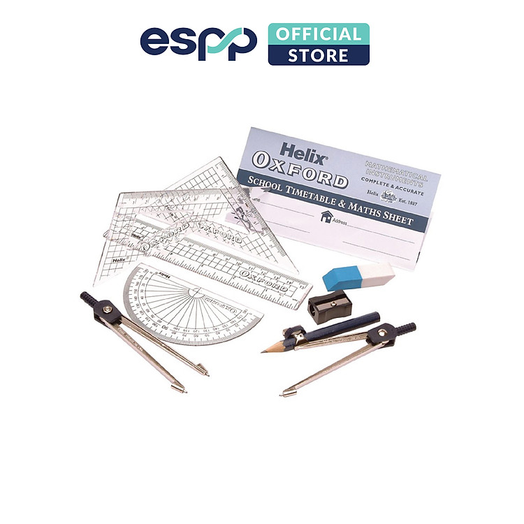 Bộ thước + compa OXFORD (9 món) - Ảnh 4