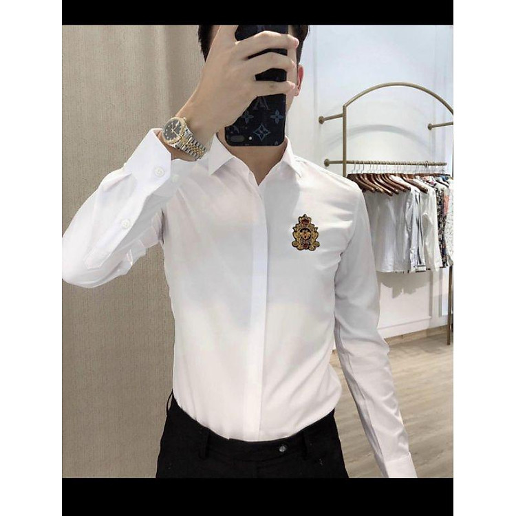 ÁO SƠ MI LỤA NAM TRẮNG PHONG CÁCH MẠNH MẼ TOÁT LÊN VẺ NAM TÍNH MỚI NHẤT