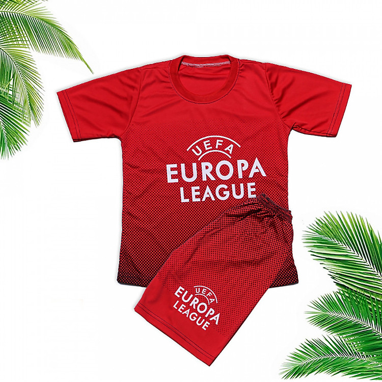 Bộ Đồ Thể Thao Đá Bóng Thun Lạnh Thoáng Mát Cho Bé Trai Nhiều Size Lựa Chọn - Màu Cam Đỏ - LOSI