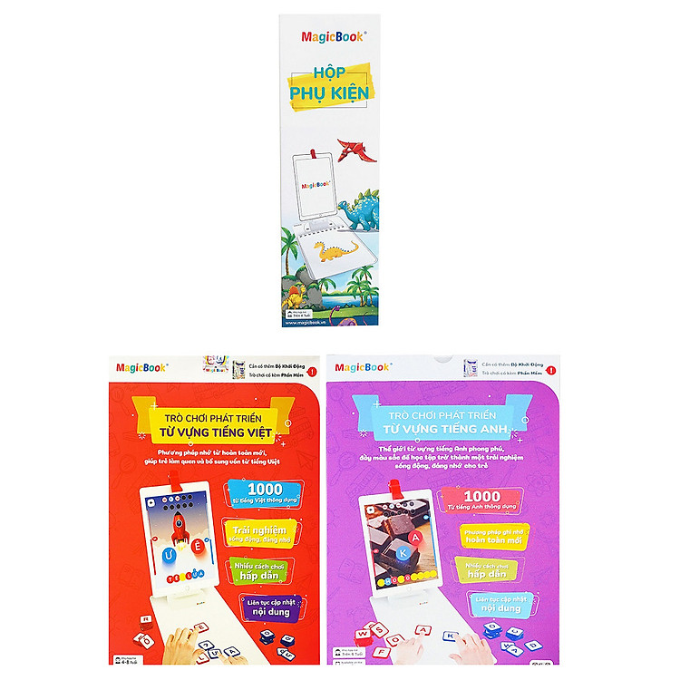 Magicbook Combo S-Box2 Hộp Phụ Kiện + Bộ Tiếng Anh + Bộ Tiếng Việt
