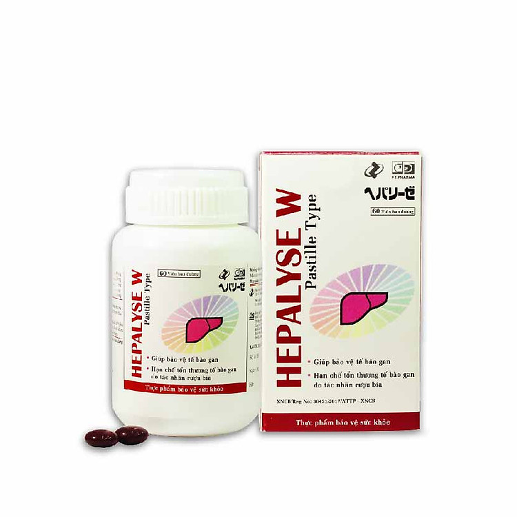Thực Phẩm Chức Năng Tăng Cường Chức Năng Gan Hepalyse W Pastille Type (Hộp 60 viên)