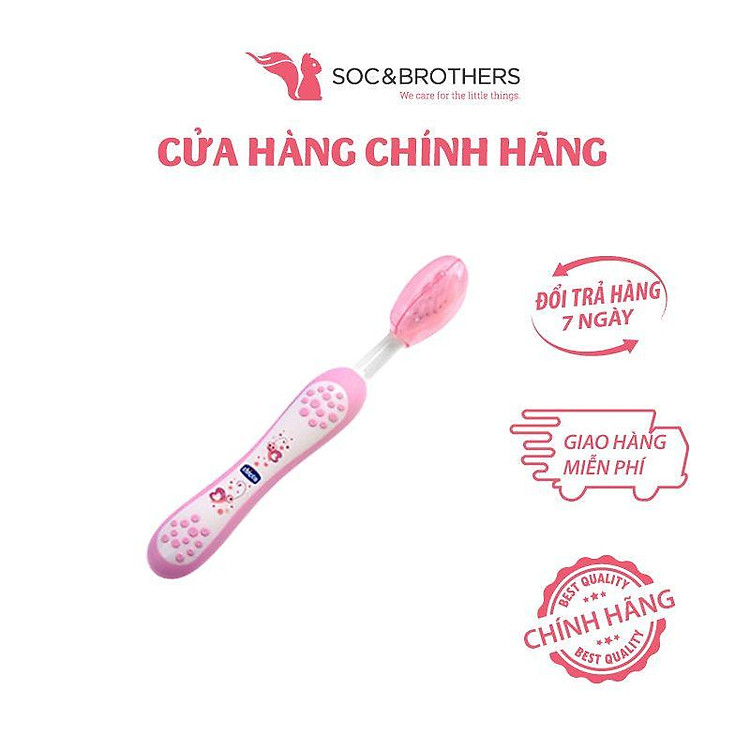 Bàn chải đánh răng CHICCO bướm hoa Chính hãng Ưu đãi - Hình ảnh 2