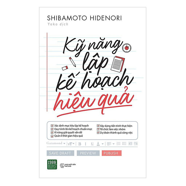 Kỹ Năng Lập Kế Hoạch Hiệu Quả