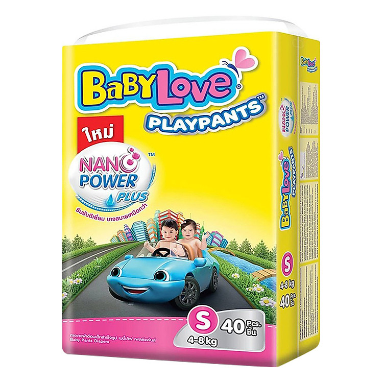 Tã Quần BabyLove Nano Plus (PlayPants) S40 - Gói 40 Miếng
