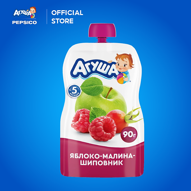 Nơi mua Trái cây nghiền táo, mâm xôi Agusha 90g Chất lượng Tiết kiệm