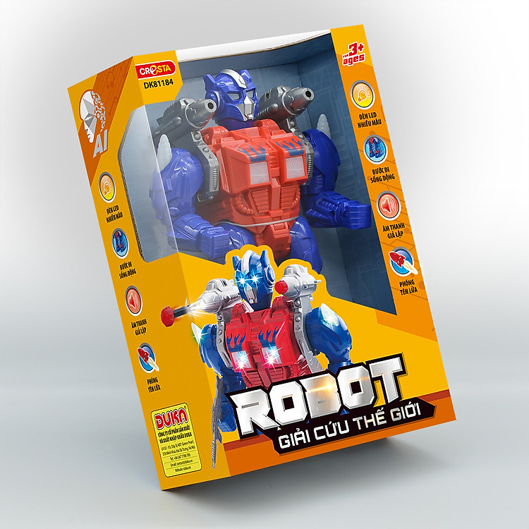 Tìm mua tại Avakids: Robot Giải Cứu Thế Giới DK81184 - Ngập tràn khuyến mãi