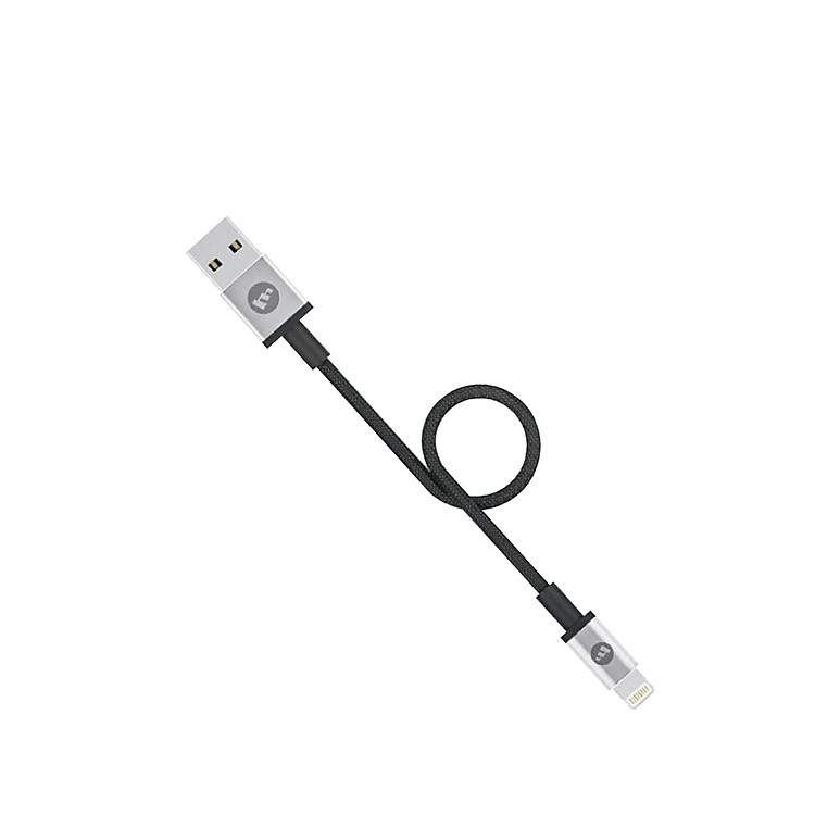 Cáp LN Mophie 9cm - chống rối - đạt chứng nhận MFI từ Apple dành cho iPhone - Hàng chính hãng