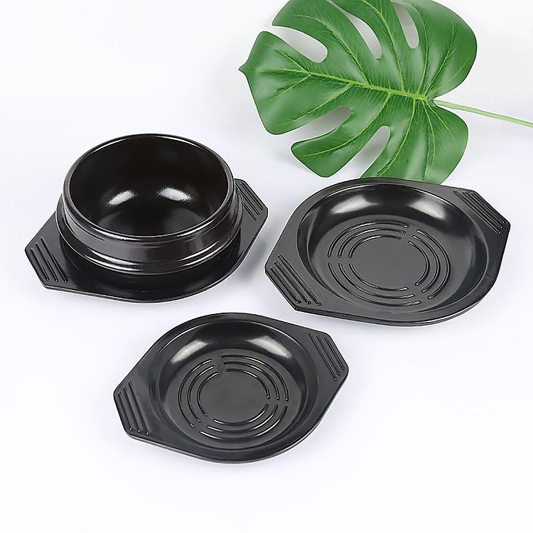 Đĩa đế để kê thố nồi đất các cỡ từ bé đến to màu đen có cả đế nồi nấu mì cay 7 cấp độ đẹp giá rẻ chịu nhiệt cao
