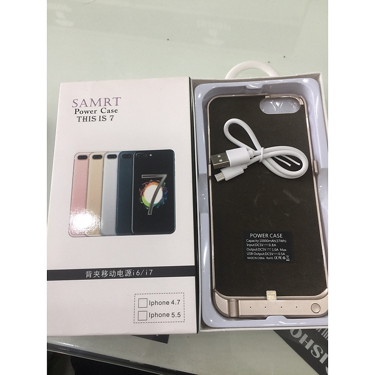 Ốp lưng kiêm sạc dự phòng tích hợp - phù hợp cho iphone 6/7 Plus