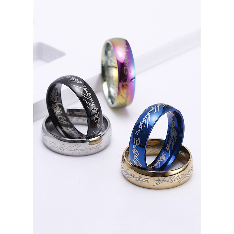 Nhẫn Titan Lord of the Rings nhẫn nam nữ nhẫn chúa tể rừng xanh