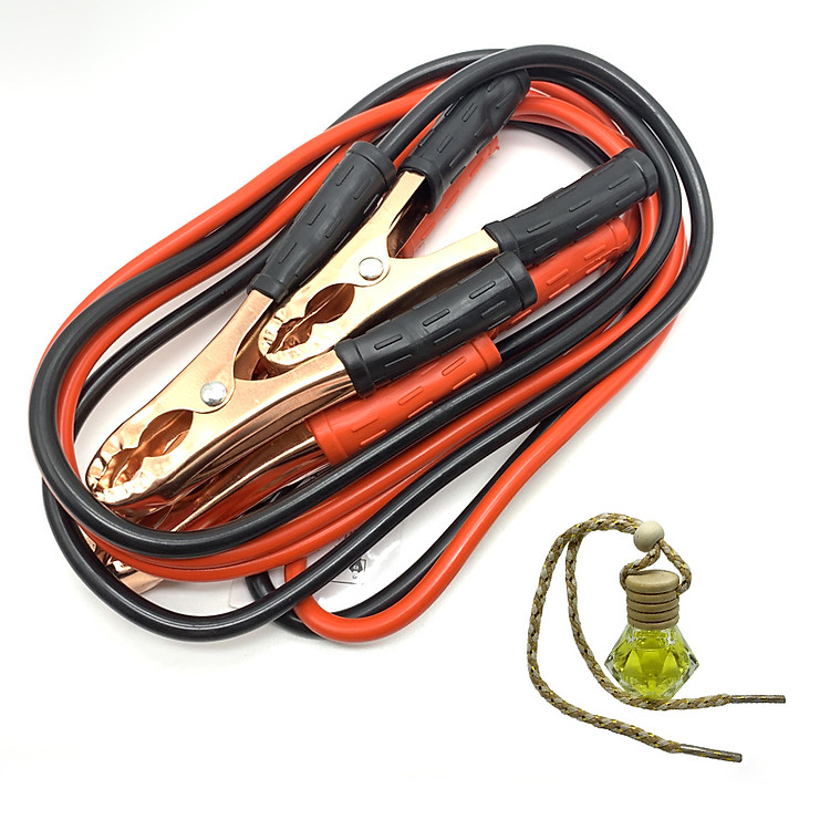 Cáp Kích Điện Ắc Quy Ô Tô - Tặng tinh dầu treo ô tô