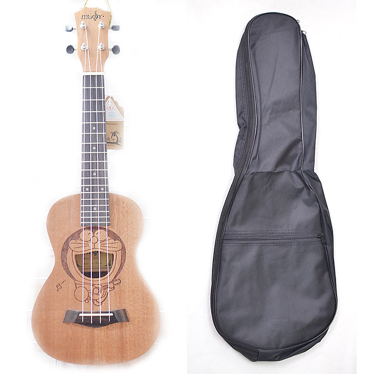 Đàn Ukulele Concert gỗ hình Đôrêmon (tặng kèm bao đựng, sách học, phím gảy)