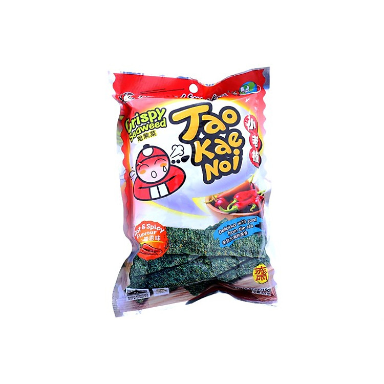 Snack rong biển Tao Kae Noi Crispy Seaweed vị cay 15g