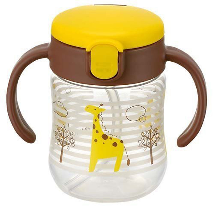 Mua tại Lazada: Bình ống hút T.L.I Richell 200ml - Vàng Chính hãng, giá tốt