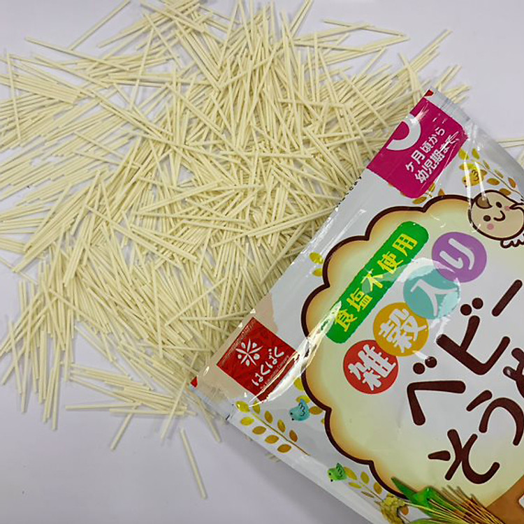 Mì ăn dặm Hakubaku Baby Somen 5 ngũ cốc Tin cậy Tiết kiệm - Hình ảnh 4