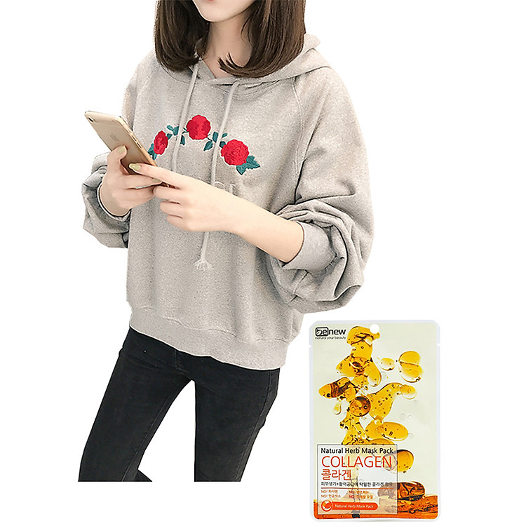 Combo Áo nỉ thu đông có mũ + Tặng 1 mặt nạ Benew hương ngẫu nhiên