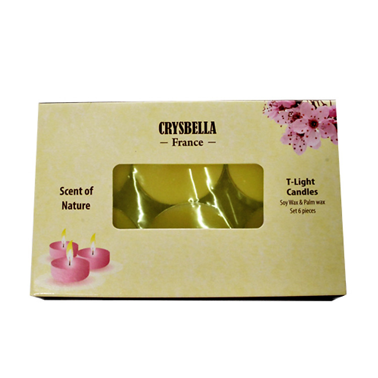 Nến Thơm Nước Hoa Crysbella - Orange & Apricot #Can6ApicCrys