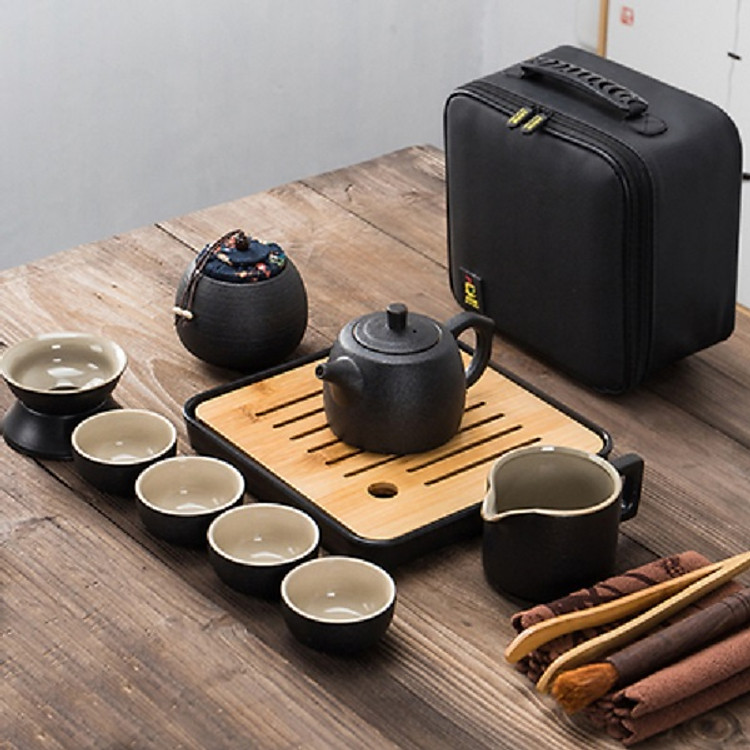 Bộ ấm chén pha trà du lịch Trà Đạo Nhật Bản