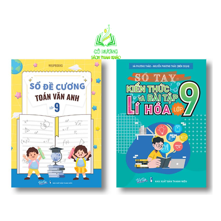 Combo Sổ Đề Cương Toán Văn Anh Lớp 9 & Lý Hóa Lớp 9