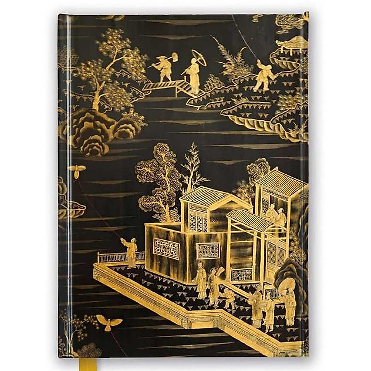 NB - Chinese Lacquer Black & Gold Screen